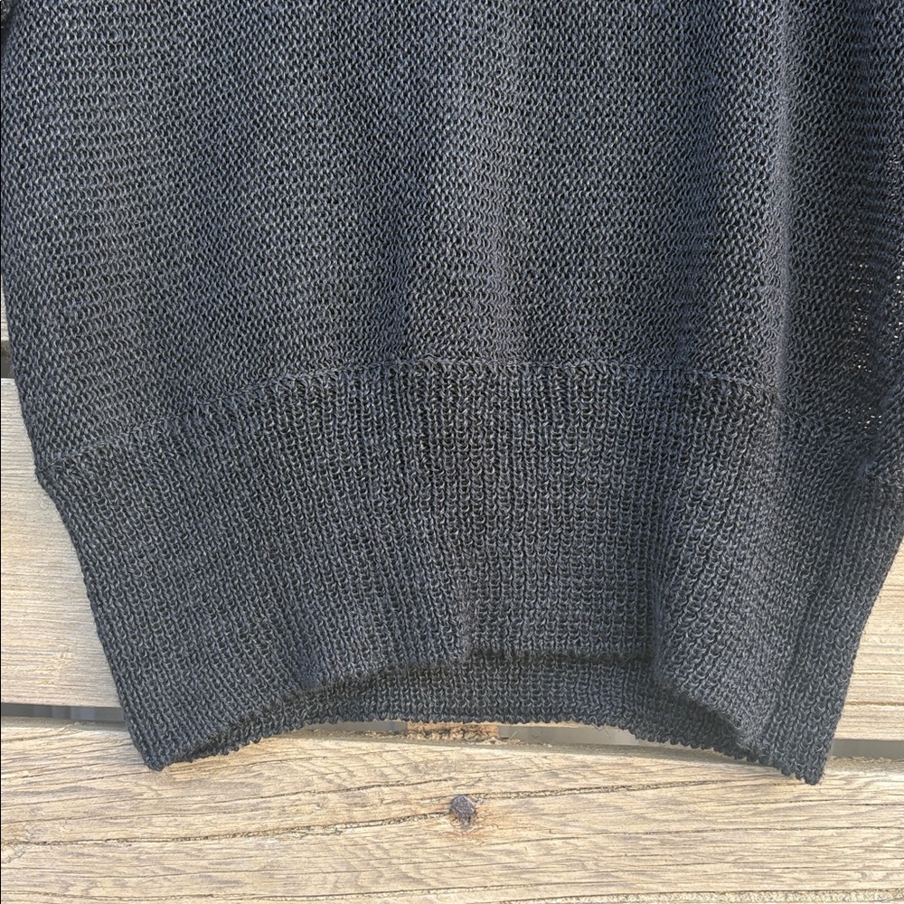 Vintage Black Sweater with Embroidered Beaded Detail – Josephes - Picture 7 of 8